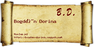 Bogdán Dorina névjegykártya
